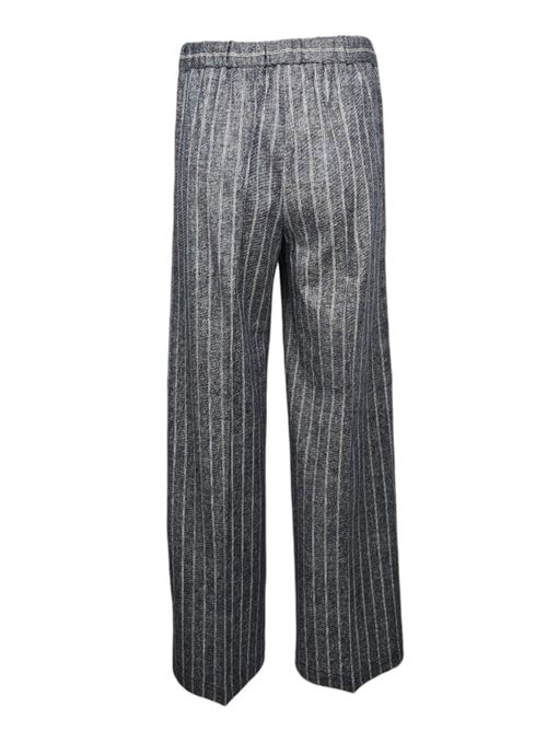 women's blue and white pinstriped palazzo pants Circolo 1901 | FD3487BLUE